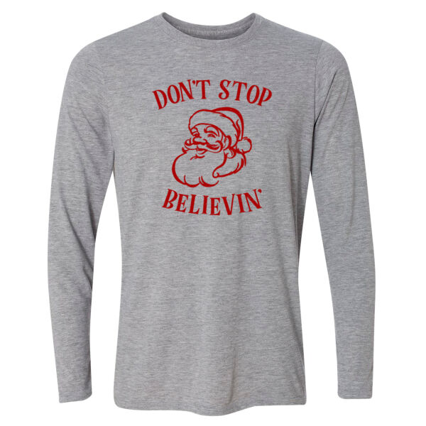 Don't Stop Believin' - Light Long Sleeve Ultra Performance Active Lifestyle T Shirt Thumbnail