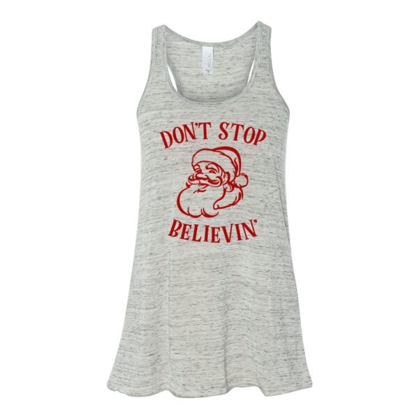 Don't Stop Believin' - Bella Ladies' Flowy Racerback Tank (S) Thumbnail