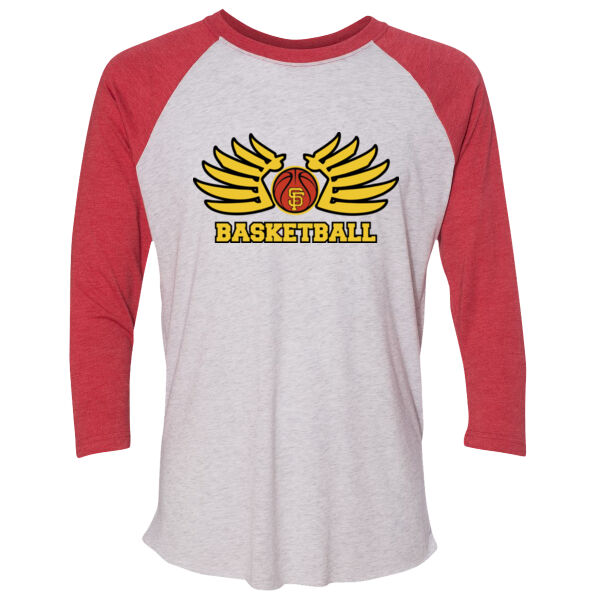 Goldwings -  - Unisex Tri-Blend Three-Quarter Sleeve Baseball Raglan Tee Thumbnail