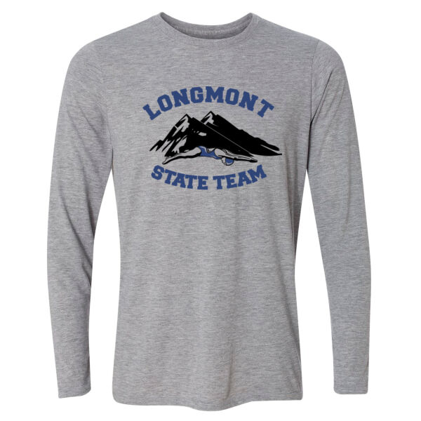Longmont State Team - Light Long Sleeve Ultra Performance Active Lifestyle T Shirt Thumbnail