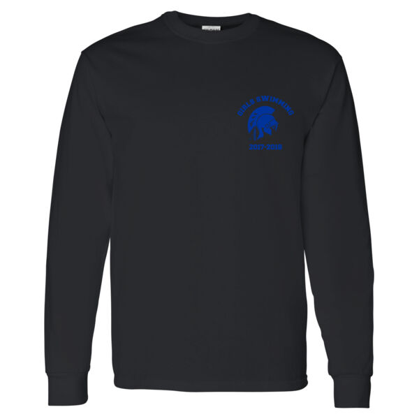 Girls Swimming - Heavy Cotton Long Sleeve T-Shirt Thumbnail