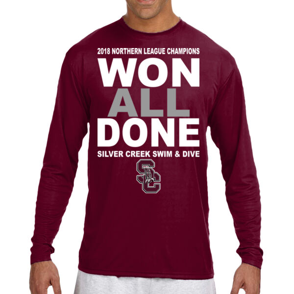 2018 NL Champions - Long Sleeve Cooling Performance Crew Dark Color Shirt Thumbnail