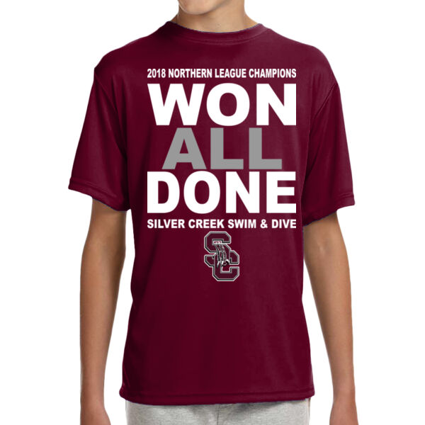 2018 NL Champions - Youth Shorts Sleeve Cooling Performance Crew Dark Color Shirt Thumbnail