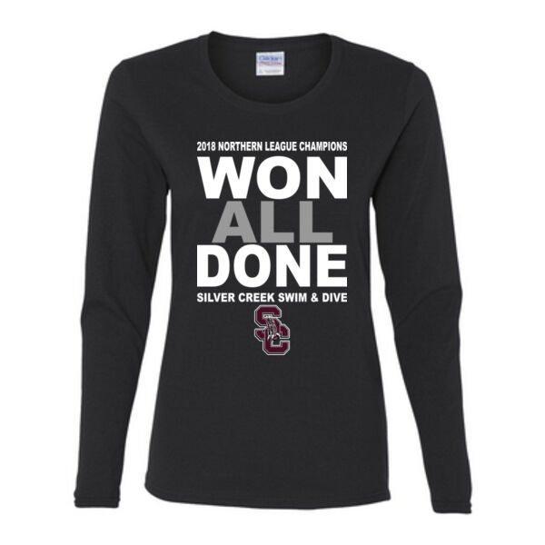 2018 NL Champions - Gildan Ladies Ultra Cotton™ Long Sleeve Missy Fit T Shirt Thumbnail