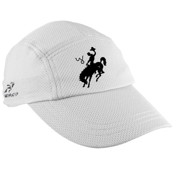 WY Air National Guard Logo - (S) Ladies' Shorts Sleeve Cooling Performance Crew Light Color Shirt - Headsweat Hat (Light) Thumbnail