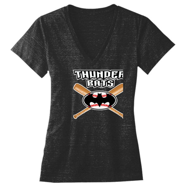 Thunder Bats -  - Ladies' Triblend Deep V-Neck T-Shirt Thumbnail