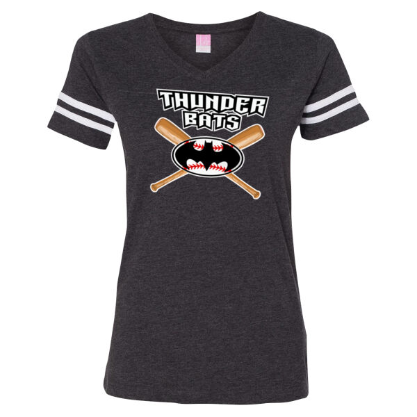 Thunder Bats -  - LAT Ladies' Football Fine Jersey T-Shirt Thumbnail