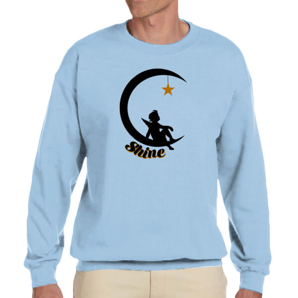 Childhood Cancer Awareness - Adult Heavy Blend™ Adult 8 oz., 50/50 Fleece Crew 2 Thumbnail