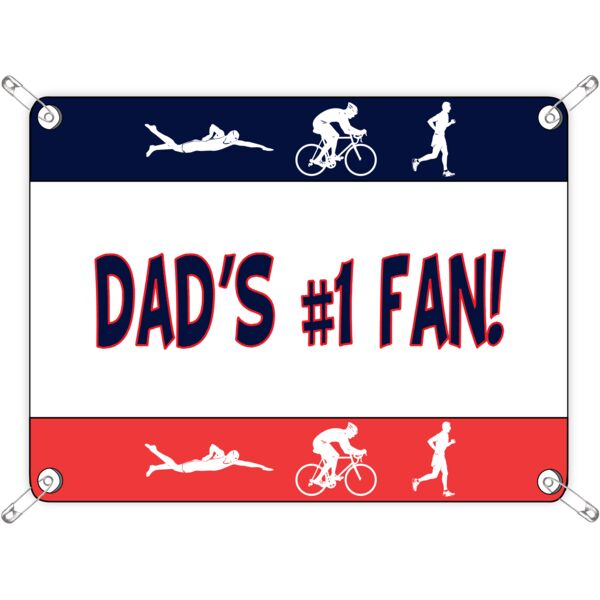 racebib Dad s  1 Triathlon Fan Thumbnail