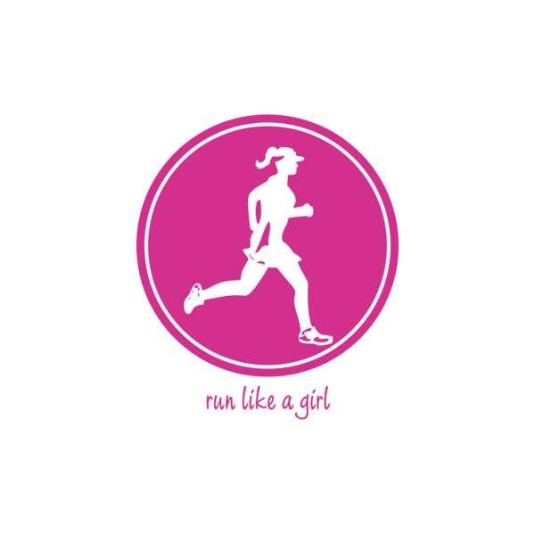 Circle design run like a girl Thumbnail