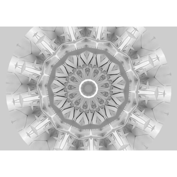 kaleidoscope sharp paper texture white radial Thumbnail