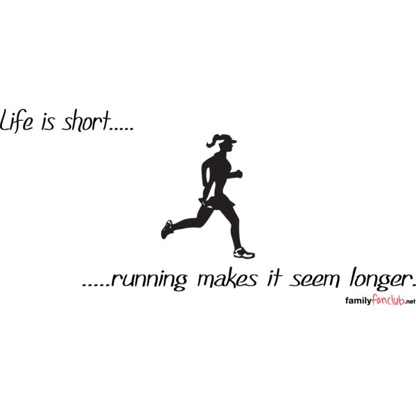 life is short running woman Thumbnail