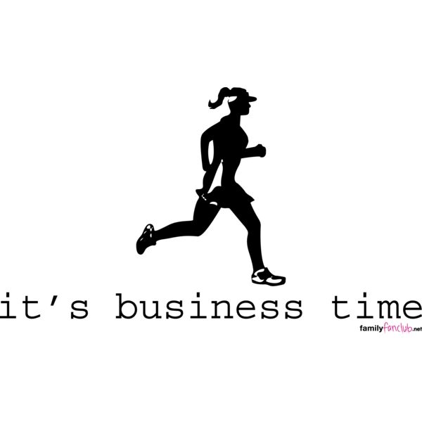 it s business time running woman Thumbnail