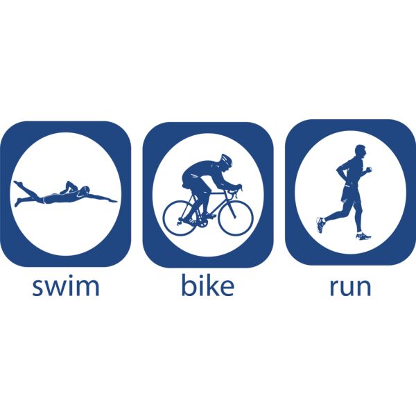 Triathlon Icons Swim Bike Run Thumbnail