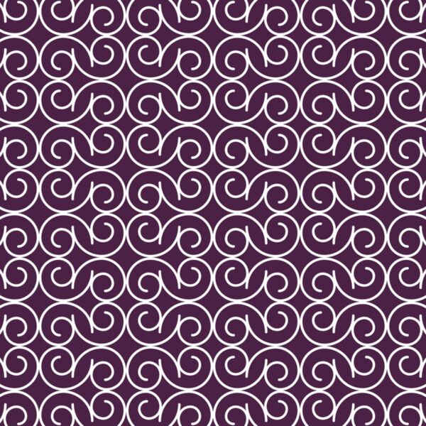 Fancy Swirls Deep Plum Thumbnail