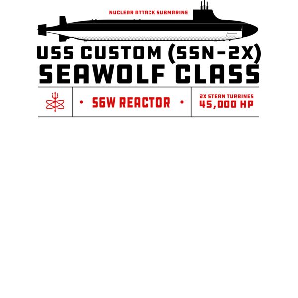 Seawolf Class Fast Attack Submarine Template Thumbnail