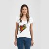 Ladies Slim Fit V Neck Poly-Rich Tee Thumbnail
