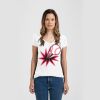 Ladies Slim Fit V Neck Poly-Rich Tee Thumbnail
