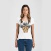 Ladies Slim Fit V Neck Poly-Rich Tee Thumbnail