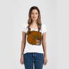 Ladies Slim Fit V Neck Poly-Rich Tee Thumbnail