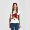 Ladies Slim Fit V Neck Poly-Rich Tee Thumbnail