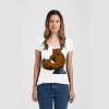 Ladies Slim Fit V Neck Poly-Rich Tee Thumbnail