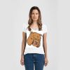 Ladies Slim Fit V Neck Poly-Rich Tee Thumbnail