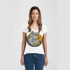 Ladies Slim Fit V Neck Poly-Rich Tee Thumbnail