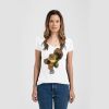 Ladies Slim Fit V Neck Poly-Rich Tee Thumbnail