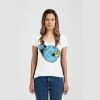 Ladies Slim Fit V Neck Poly-Rich Tee Thumbnail