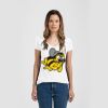 Ladies Slim Fit V Neck Poly-Rich Tee Thumbnail