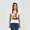 Ladies Slim Fit V Neck Poly-Rich Tee Thumbnail