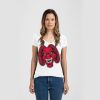 Ladies Slim Fit V Neck Poly-Rich Tee Thumbnail