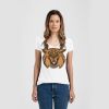 Ladies Slim Fit V Neck Poly-Rich Tee Thumbnail