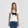 Ladies Slim Fit V Neck Poly-Rich Tee Thumbnail