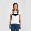 Ladies Slim Fit V Neck Poly-Rich Tee Thumbnail