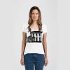Ladies Slim Fit V Neck Poly-Rich Tee Thumbnail