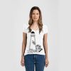 Ladies Slim Fit V Neck Poly-Rich Tee Thumbnail