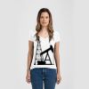 Ladies Slim Fit V Neck Poly-Rich Tee Thumbnail