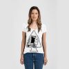 Ladies Slim Fit V Neck Poly-Rich Tee Thumbnail