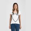 Ladies Slim Fit V Neck Poly-Rich Tee Thumbnail