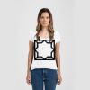 Ladies Slim Fit V Neck Poly-Rich Tee Thumbnail
