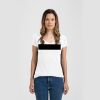 Ladies Slim Fit V Neck Poly-Rich Tee Thumbnail