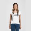 Ladies Slim Fit V Neck Poly-Rich Tee Thumbnail