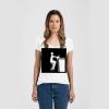 Ladies Slim Fit V Neck Poly-Rich Tee Thumbnail