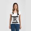 Ladies Slim Fit V Neck Poly-Rich Tee Thumbnail