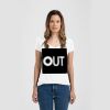 Ladies Slim Fit V Neck Poly-Rich Tee Thumbnail