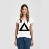 Ladies Slim Fit V Neck Poly-Rich Tee Thumbnail