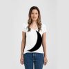 Ladies Slim Fit V Neck Poly-Rich Tee Thumbnail