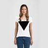 Ladies Slim Fit V Neck Poly-Rich Tee Thumbnail